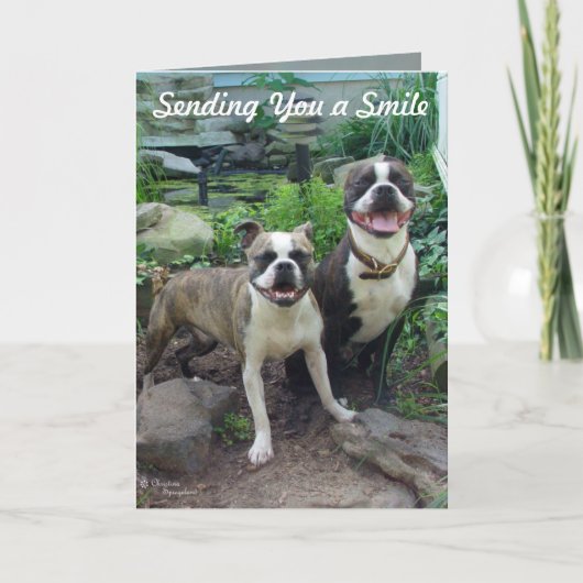 Lachen aan je denken Mis je Kaart (Voorkant)