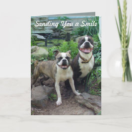 Lachen aan je denken Mis je Kaart