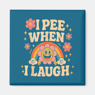 Lachen Als Ik Pies Ik Zeg Pun Gag Bloem Pret Lache Magneet