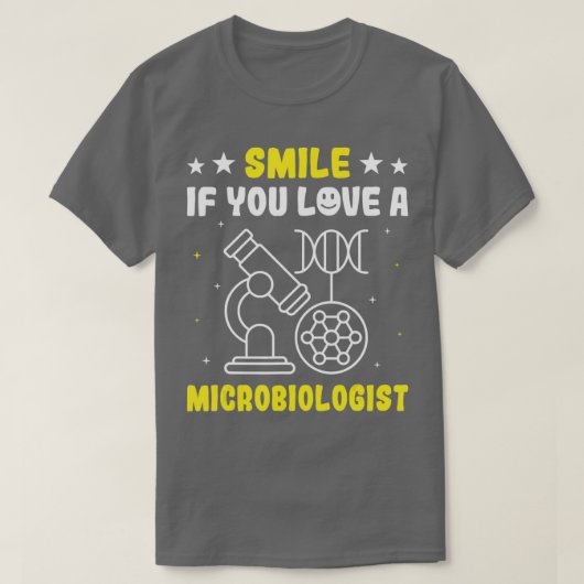 Lachen als je van een microbiologiemicelstructuur t-shirt (Design voorkant)