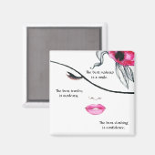 Lachen, bescheidenheid, Vertrouwen Magnet (Voorkant / Achterkant)