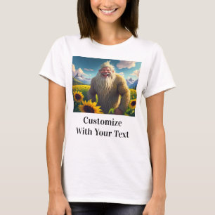 Lachen Bigfoot Zonnebloemen T-shirt