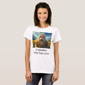 Lachen Bigfoot Zonnebloemen T-shirt (Voorkant volledig)