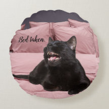 Lachen Black Cat Sierkussen