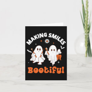 Lachen Bootiful Funny Ghost Dentist Halloween Dent Kaart