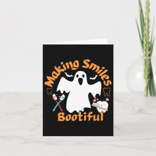 Lachen Bootiful Funny Ghost Dentist Halloween Dent Kaart