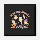 Lachen Bootiful Funny Ghost Dentist Halloween Dent Magneet (Voorkant)