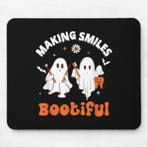 Lachen Bootiful Funny Ghost Dentist Halloween Dent Muismat