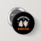 Lachen Bootiful Funny Ghost Dentist Halloween Dent Ronde Button 5,7 Cm (Voorkant /achterkant)