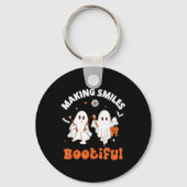 Lachen Bootiful Funny Ghost Dentist Halloween Dent Sleutelhanger (Voorkant)