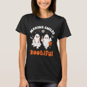 Lachen Bootiful Funny Ghost Dentist Halloween Dent T-shirt (Voorkant)