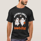 Lachen Bootiful Funny Ghost Dentist Halloween Dent T-shirt (Voorkant)