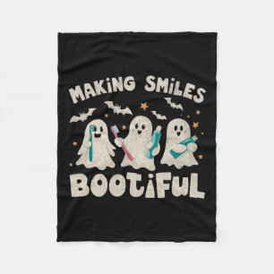 Lachen Bootiful Halloween Funny Ghost Dent Fleece Deken