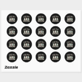 Lachen Bootiful Halloween Funny Ghost Dent Ronde Sticker (Vel)