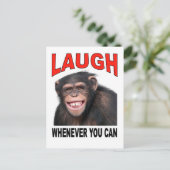 lachen briefkaart (Staand voorkant)