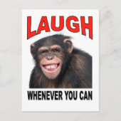 lachen briefkaart (Voorkant)