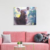 Lachen Canvas Afdruk (Insitu (Woonkamer))
