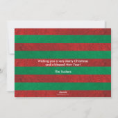 Lachen de hele weg Folie Sneeuwvlokken Volledige F Feestdagenkaart (Achterkant)