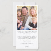 Lachen de hele weg Foto Feestdagenkaart (Achterkant)