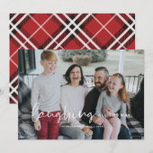 Lachen de hele weg kerstvakantie Kaart (Voorkant / Achterkant)