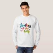 Lachen de hele weg - Levendig en speels Sleeve T-shirt (Voorkant volledig)