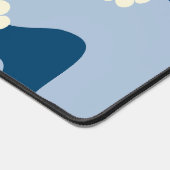 Lachen - Donkerblauw, lichtblauw en crème Bureaumat (Hoek)