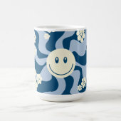 Lachen - Donkerblauw, lichtblauw en crème Koffiemok (Center)