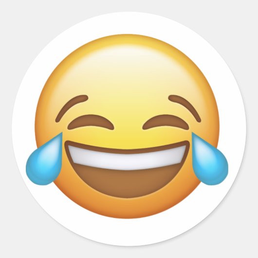 Lachen emoji sticker (Voorkant)