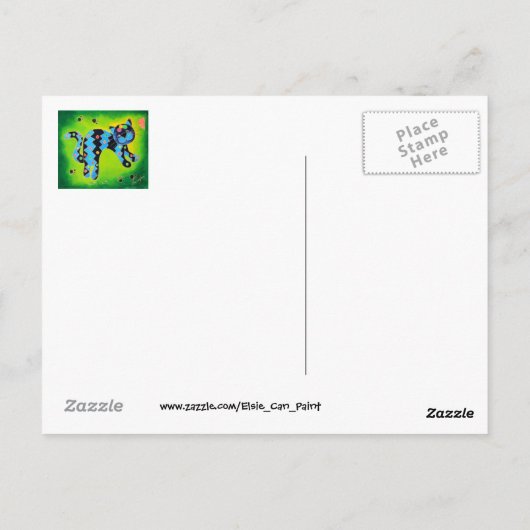 Lachen en katten glimlachen met jou! - Schitterend Briefkaart (Achterkant)