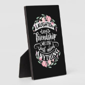 Lachen En Vriendschap Fotoplaat (Zijkant)