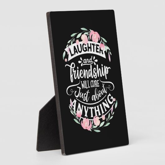 Lachen En Vriendschap Fotoplaat (Zijkant)