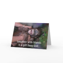 Lachen en vriendschap, geschenk van God