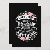 Lachen En Vriendschap Kaart (Voorkant / Achterkant)