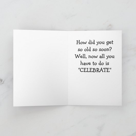 "LACHEN EZEL GROET" VOOR "21e VERJAARDAG" Auto Kaart (Binnen)