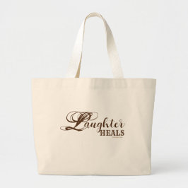 Lachen geneest Canvas tas
