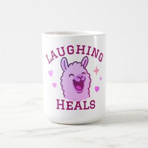 Lachen geneest Schattigee lama Koffiemok