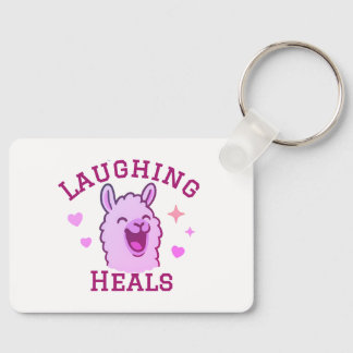 Lachen geneest Schattigee Llama-Sleutelhanger Sleutelhanger