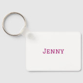 Lachen geneest Schattigee Llama-Sleutelhanger Sleutelhanger (Achterkant)