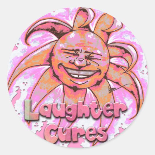 Lachen geneest Stickers (Voorkant)
