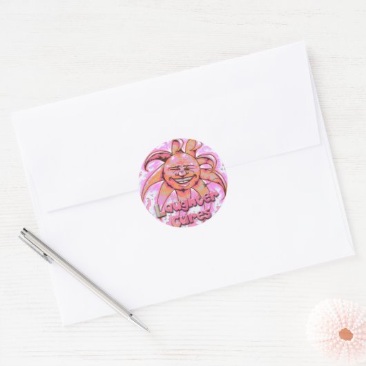 Lachen geneest Stickers (Envelop)