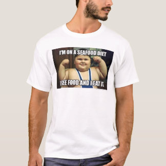 Lachen, grotere houding t-shirt