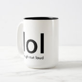 lachen hardop mok (Voorkant links)