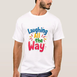 Lachen helemaal - levendig en speels ontwerp t-shirt
