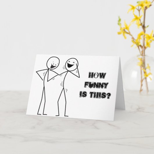 "LACHEN", HOE GRAPPIG IS HET? U BENT **50** KAART (Gele Bloem)