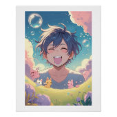 Lachen im Zaubergarten – Anime Poster mit Fantasie (Voorkant)
