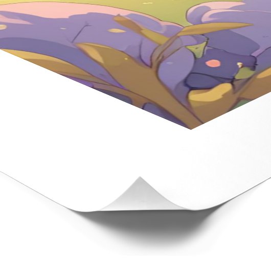 Lachen im Zaubergarten – Anime Poster mit Fantasie (Hoek)