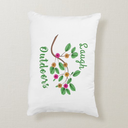 Lachen in de buitenlucht accent kussen (Achterkant (Verticaal))