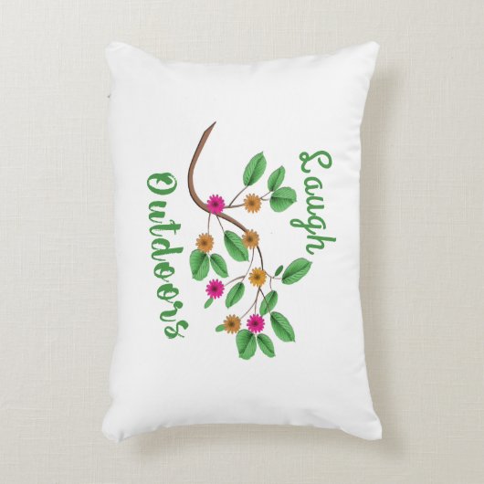 Lachen in de buitenlucht accent kussen (Voorkant(Verticaal))