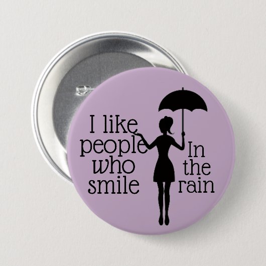 Lachen in de Regen Button (Voorkant /achterkant)