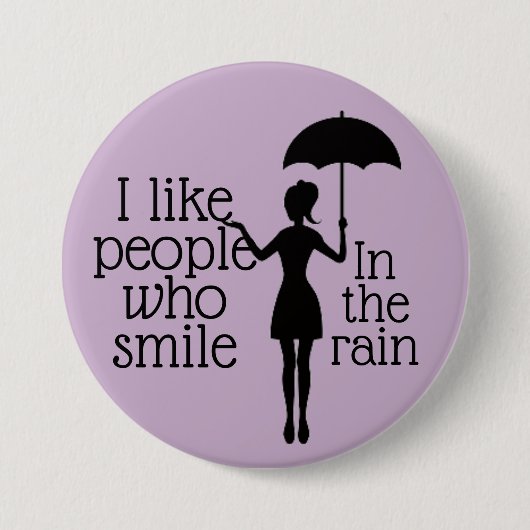 Lachen in de Regen Button (Voorkant)